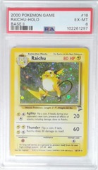 V1878: 2000: Raichu: 16/130: Base 2: Game: PSA: 6: EX-MT: 102261297